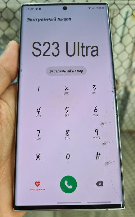 Замена стекла на Samsung s23 ultra