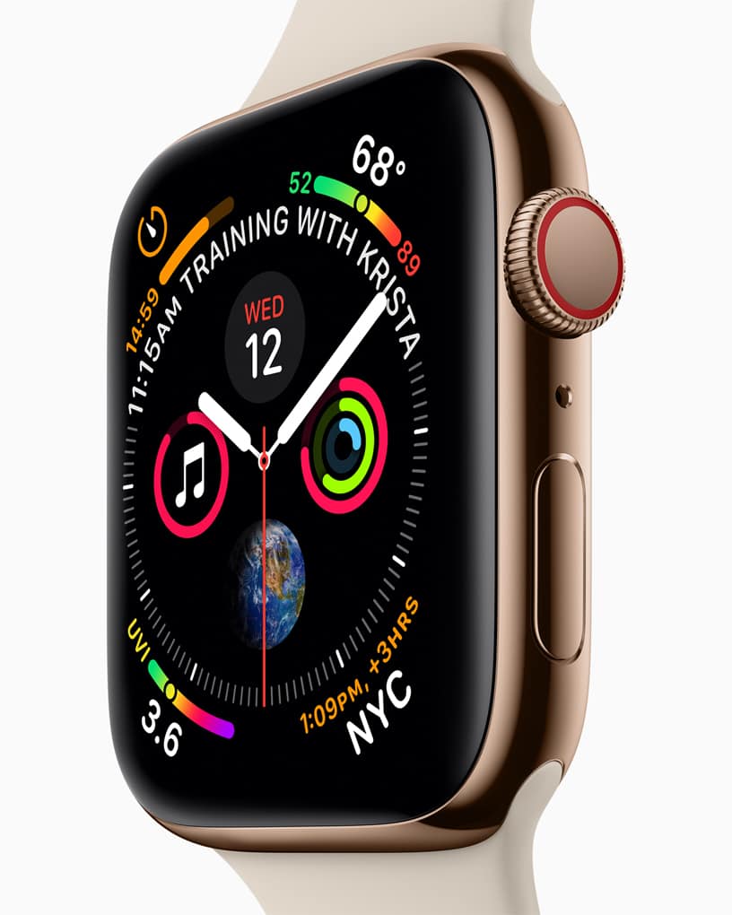 Новые современные смарт-часы Apple Watch Series 4